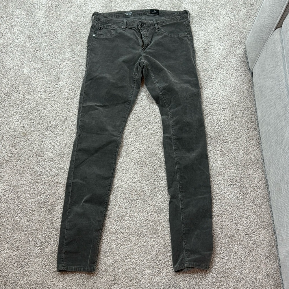 AG The Legging Super Skinny grey cord size 29R